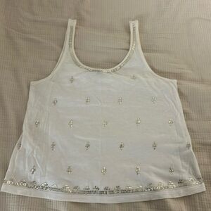 White sparkly tank
